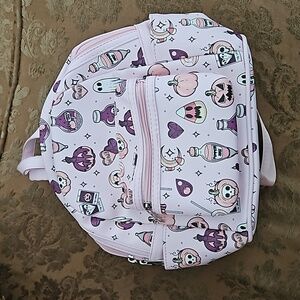 Spookyville Critters Light Pink Halloween Collage Backpack